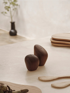 Cairn Salt and Pepper Shakers -Set of 2-Dark brown