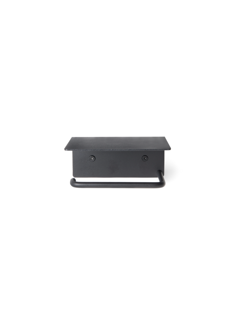 Dora Toilet Paper Holder - Shelf - Black