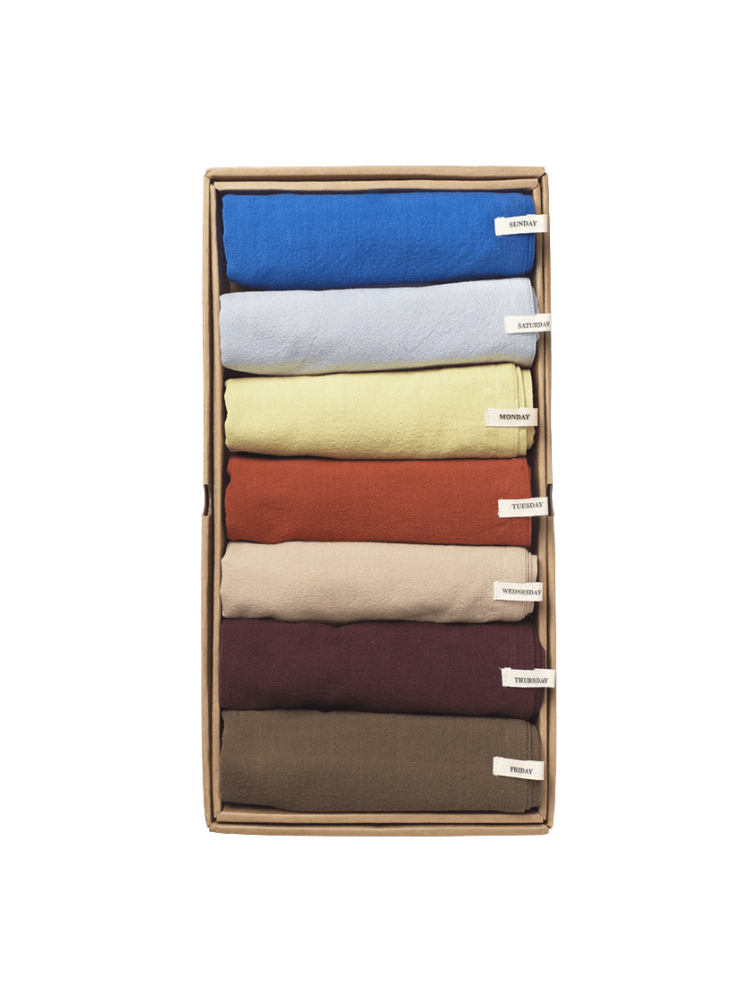 Day Tea Towel - Set of 7 - Multi