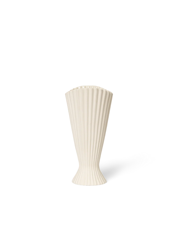 Fountain Vase - H20 - Off-white