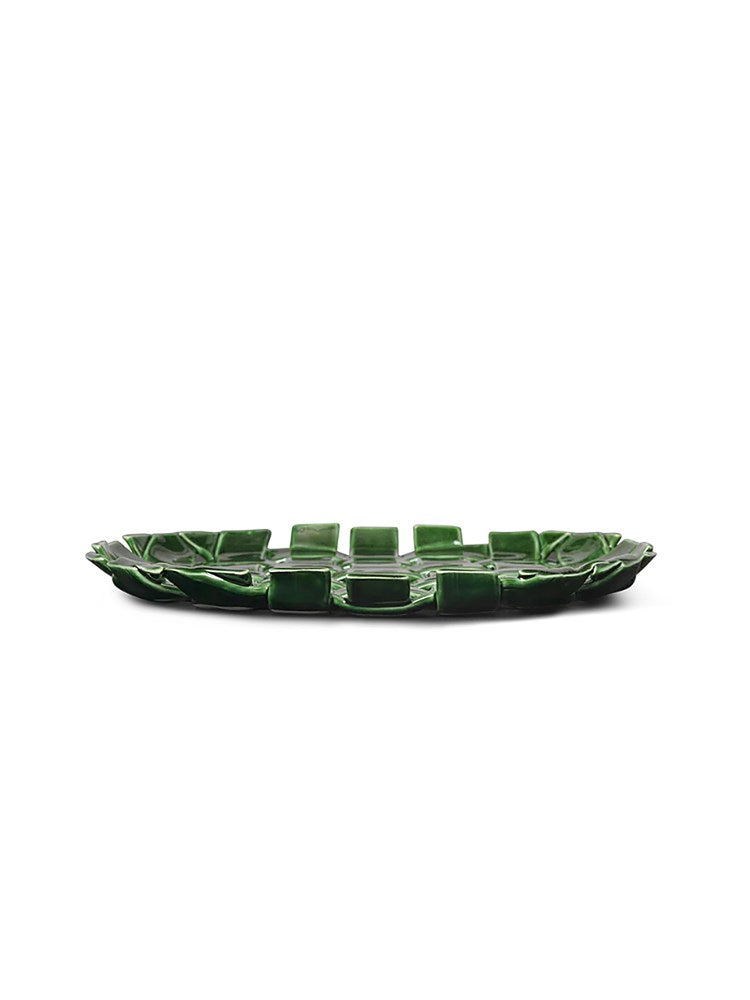 Plait Platter - Emerald Green