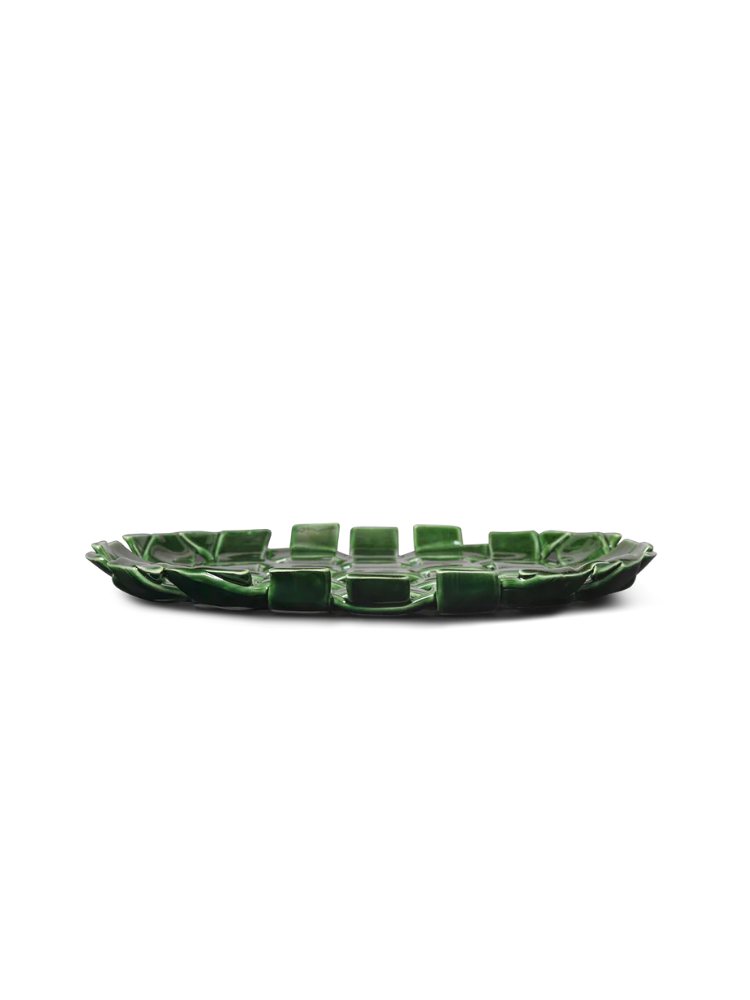 Plait Platter - Emerald Green