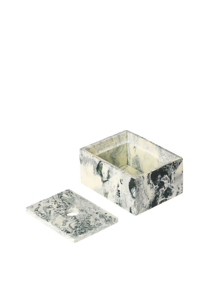 Mist Box - 7,5 x 10 - Emerald Off-white