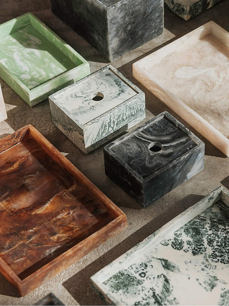 Mist Box - 7,5 x 10 - Emerald Off-white