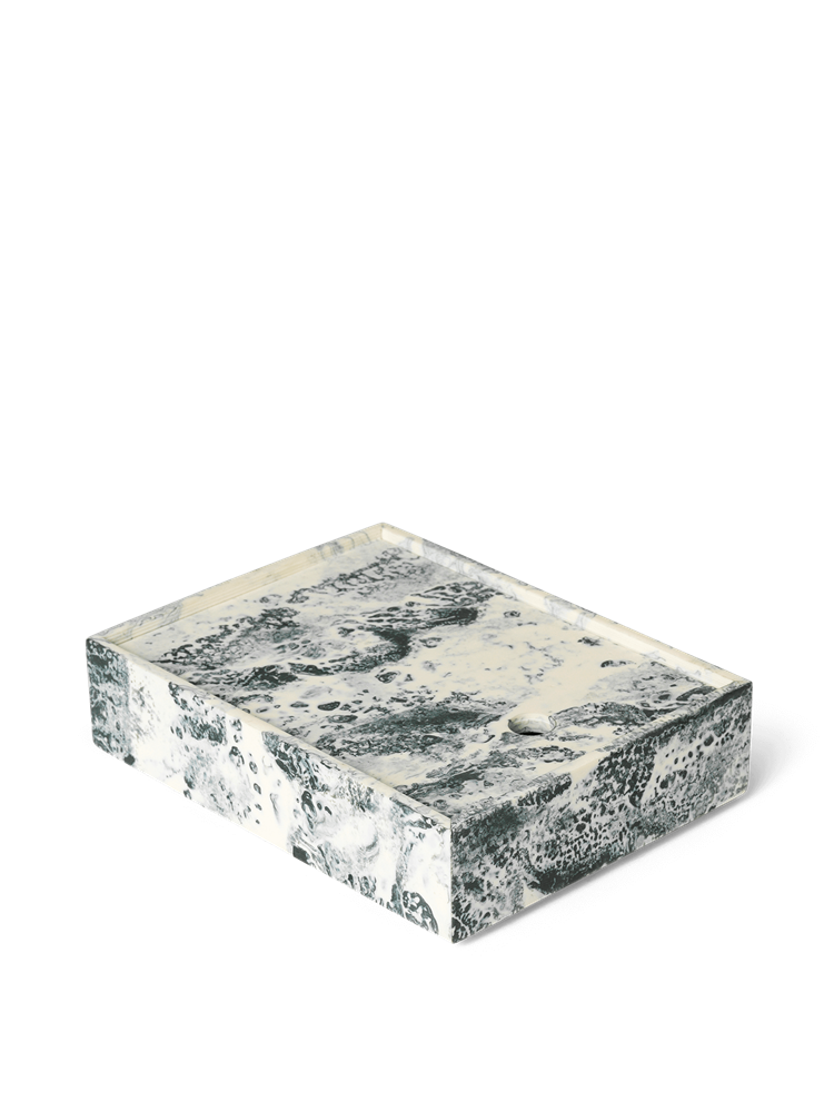 Mist Box - 15 x 20 - Emerald Off-white