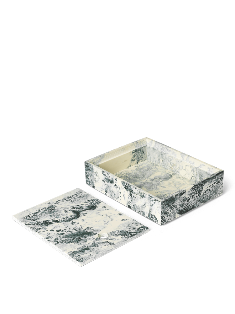 Mist Box - 15 x 20 - Emerald Off-white