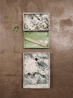 Mist Box - 15 x 20 - Emerald Off-white