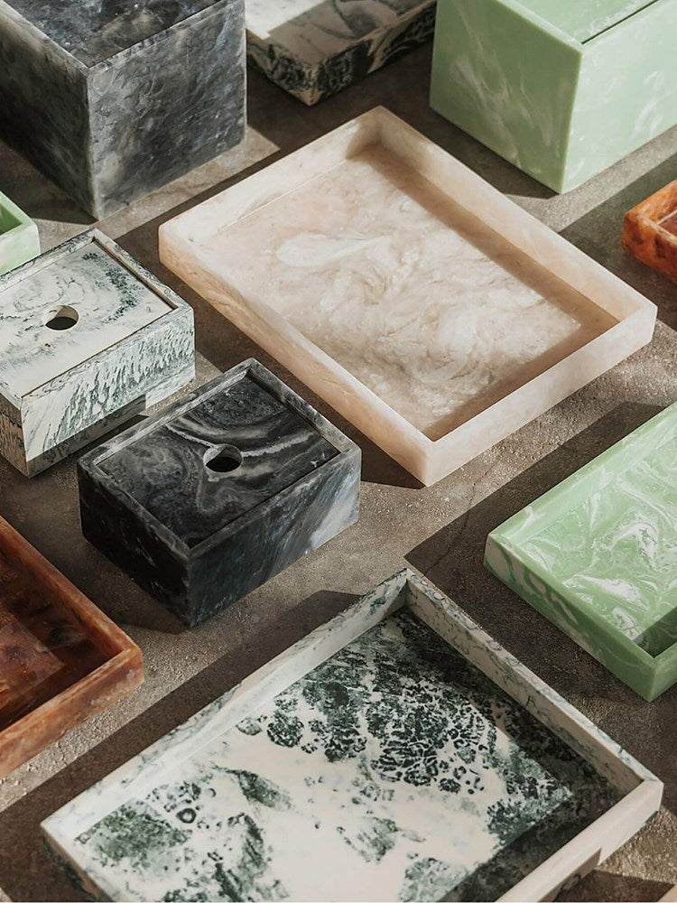 Mist Tray - 15 x 20 - Emerald Off-white