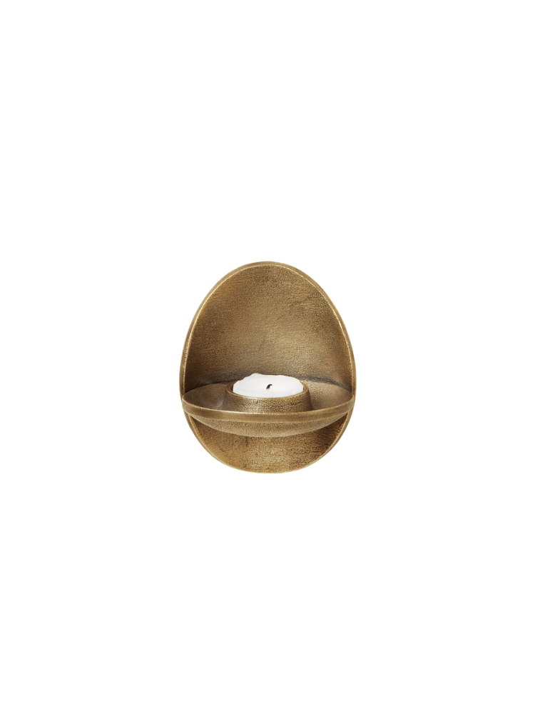 Agape Wall Tealight Holder Brass