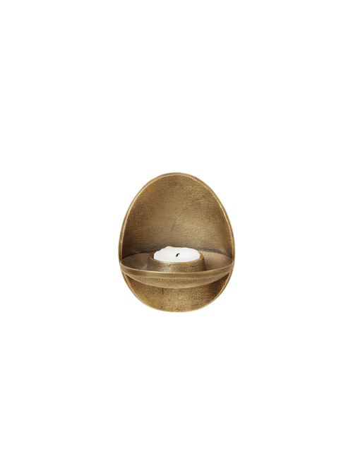 Agape Wall Tealight Holder Brass