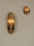 Agape Wall Tealight Holder Brass