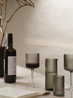 Ripple Red Wine Glasses - Set of 2 - Smoked Grey