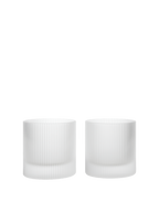 Ripple Tumbler Glasses - Set of 2 - Frosted