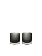 Ripple Tumbler Glasses - Set of 2 - Smoked Grey