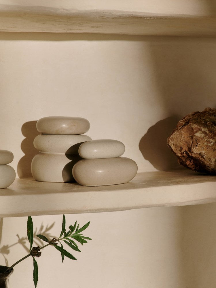 Pebble Box - Medium - Sand/Cream