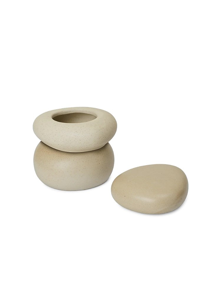 Pebble Box - Large - Sand/Cream