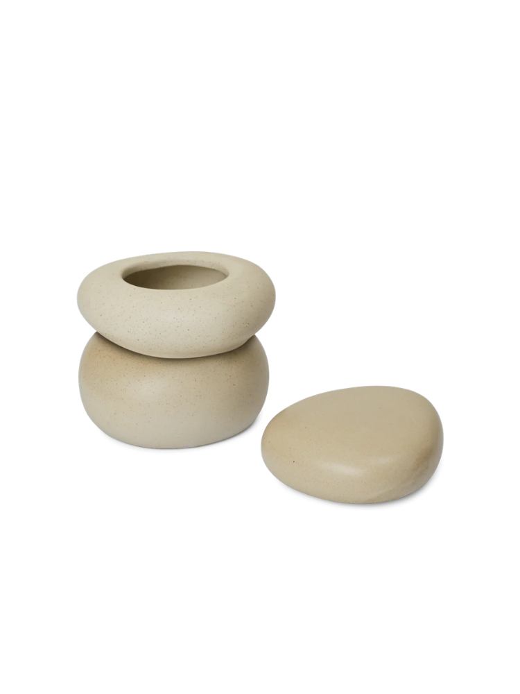Pebble Box - Large - Sand/Cream