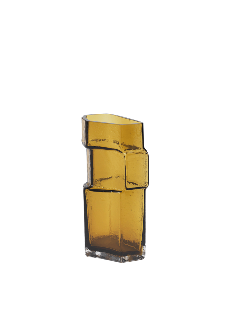 Muro Vase - H23 - Recycled Amber