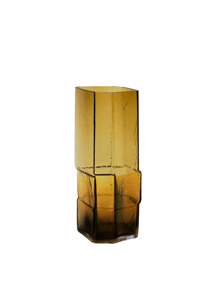 Muro Vase - H30 - Recycled Amber