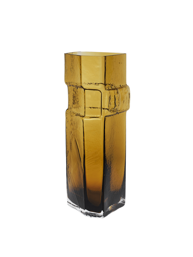 Muro Vase - H38 - Recycled Amber