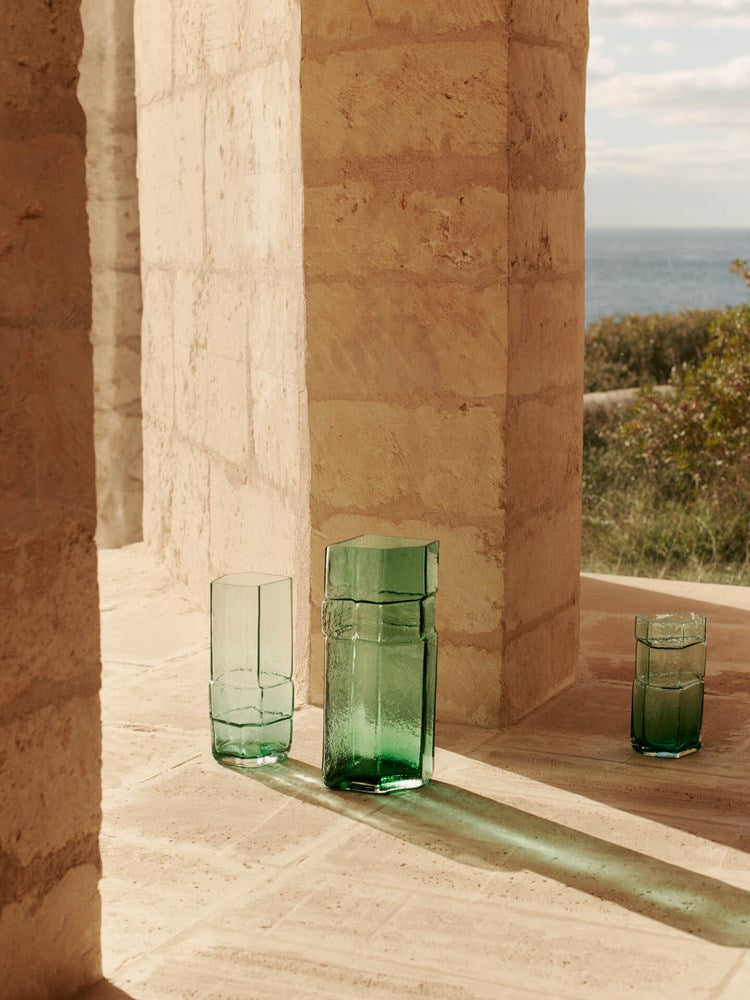 Muro Vase - H23 - Recycled Green