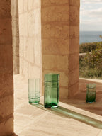 Muro Vase - H38 - Recycled Green
