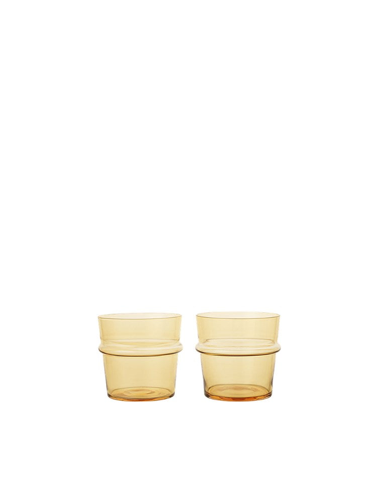 Boya Low Glasses - Set of 2 - Yellow
