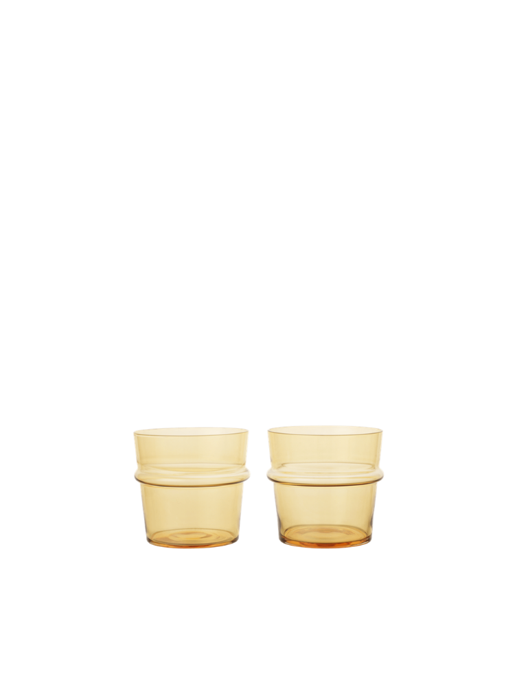 Boya Low Glasses - Set of 2 - Yellow