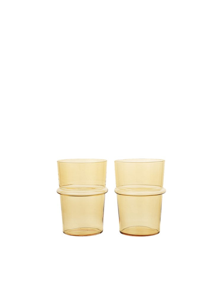 Boya Tall Glasses - Set of 2 - Yellow