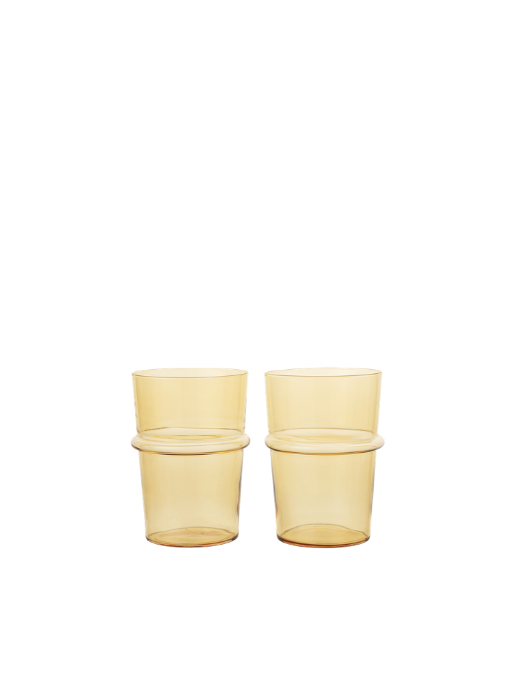 Boya Tall Glasses - Set of 2 - Yellow