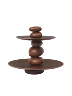 Pebble Dessert Stand - Dark Brown