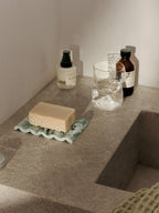Mist Soap Dish - Emerald Off-white
