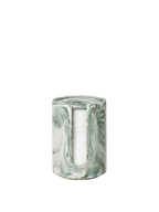 Mist Cotton Pad Holder - Emerald Off-white