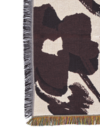 Cilla Tapestry Blanket - Off-white/Dark Grape