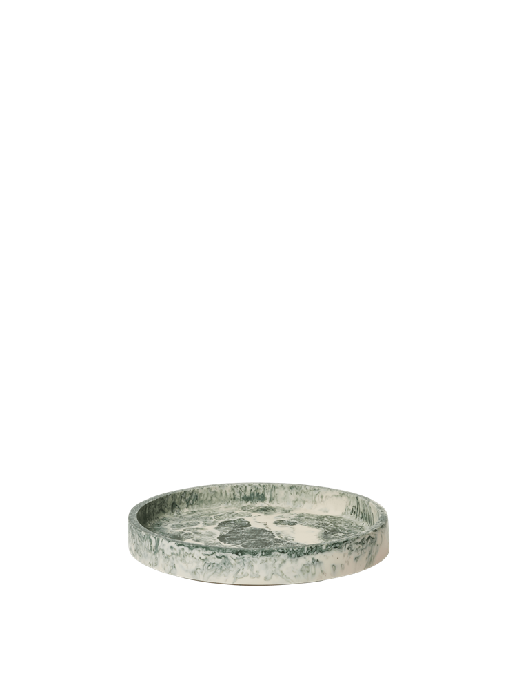 Mist Tray - Dia 20 - Emerald Off-white