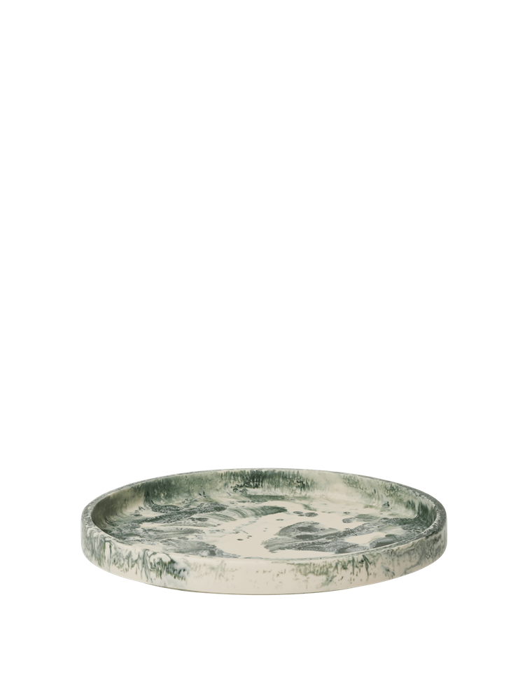 Mist Tray - Dia 30 - Emerald Off-white