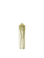 Dryp Pillar Candle - H20 - Olive Green