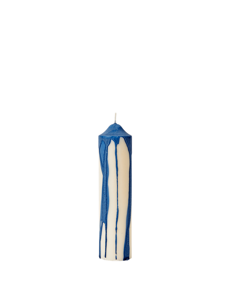 Dryp Pillar Candle - H20 - Deep Blue