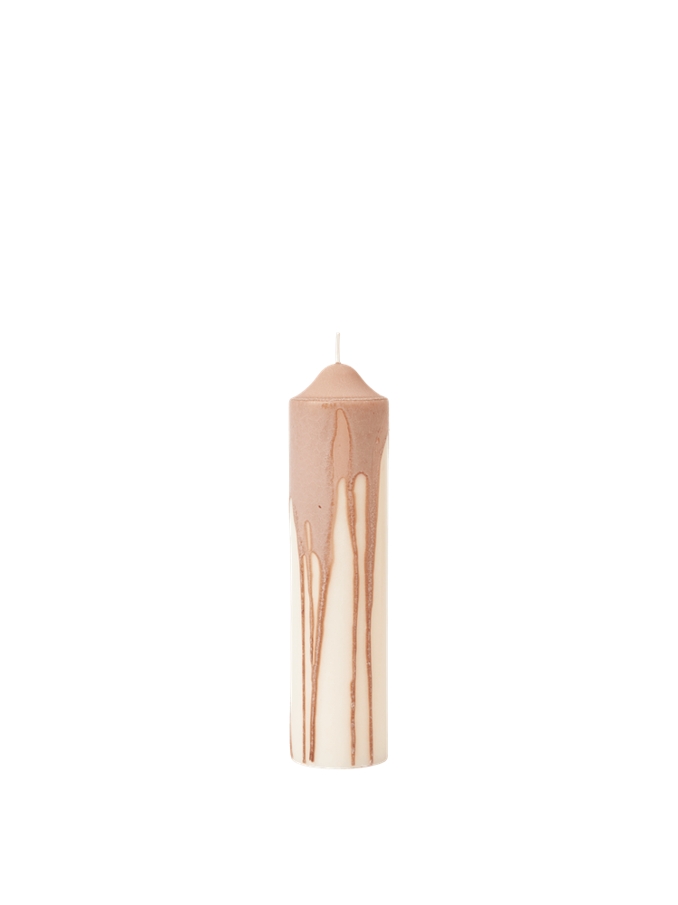 Dryp Pillar Candle - H20 - Beige