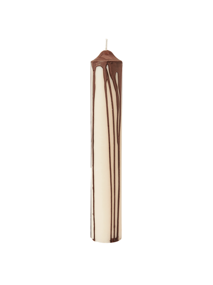 Dryp Pillar Candle - H30 - Dark Chocolate