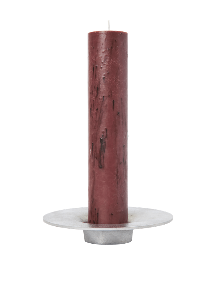 Soothe Block Candle Holder - Aluminium