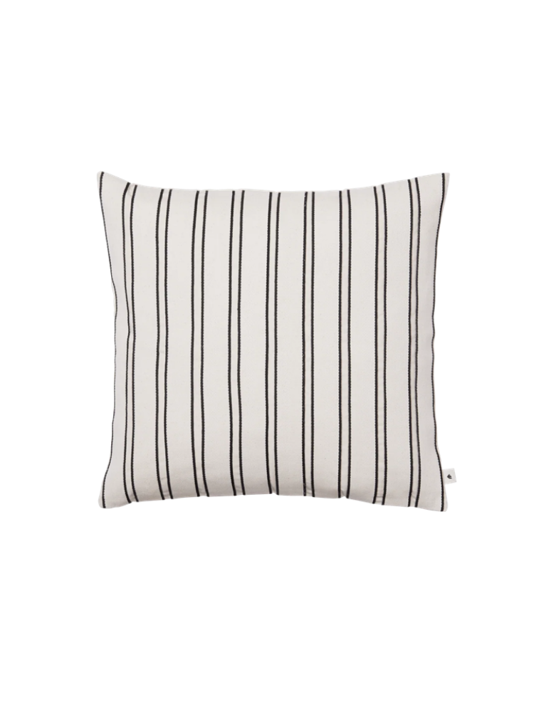 Twill Cushion - Off-white/Black