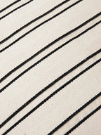 Twill Cushion - Off-white/Black
