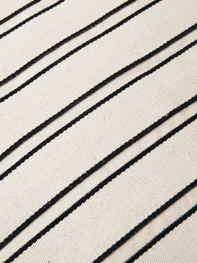 Twill Cushion - Off-white/Black