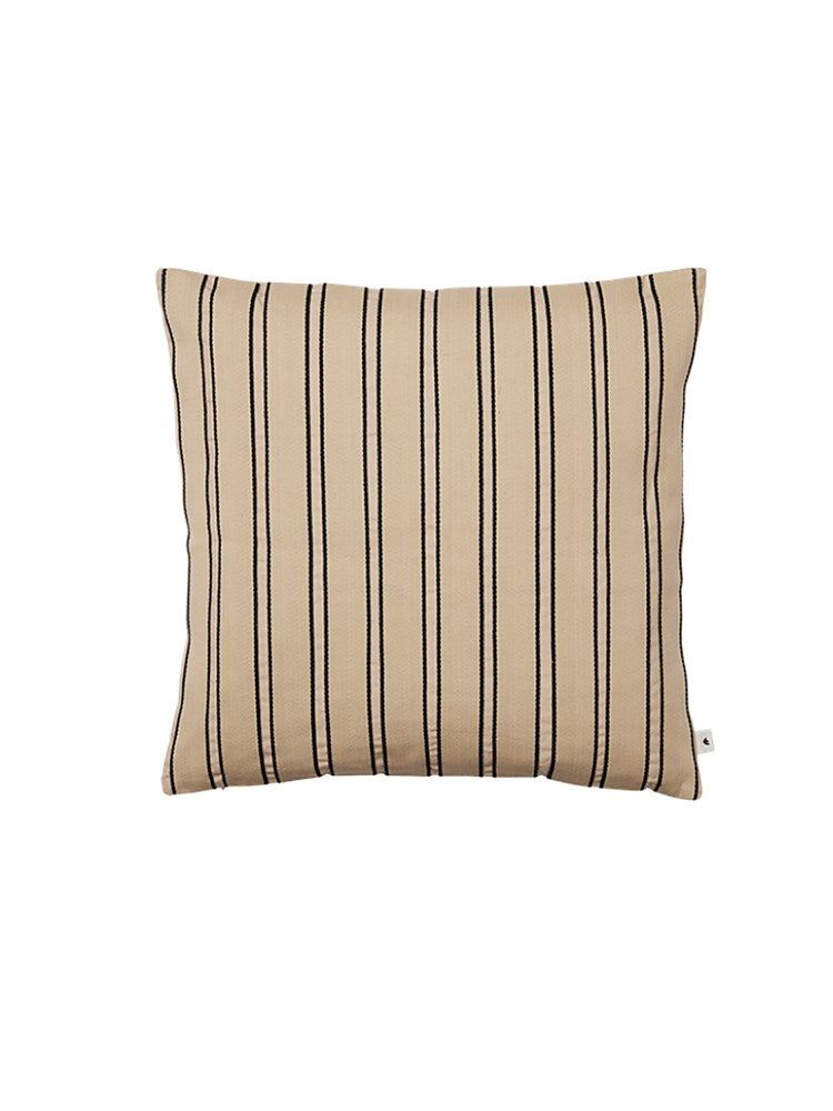 Twill Cushion - Cashmere/Black