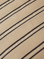 Twill Cushion - Cashmere/Black