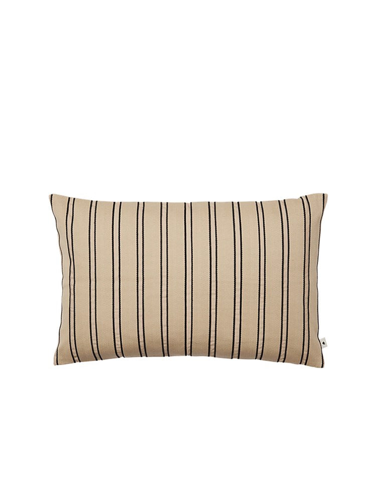 Twill Cushion - Rectangular - Cashmere/Black