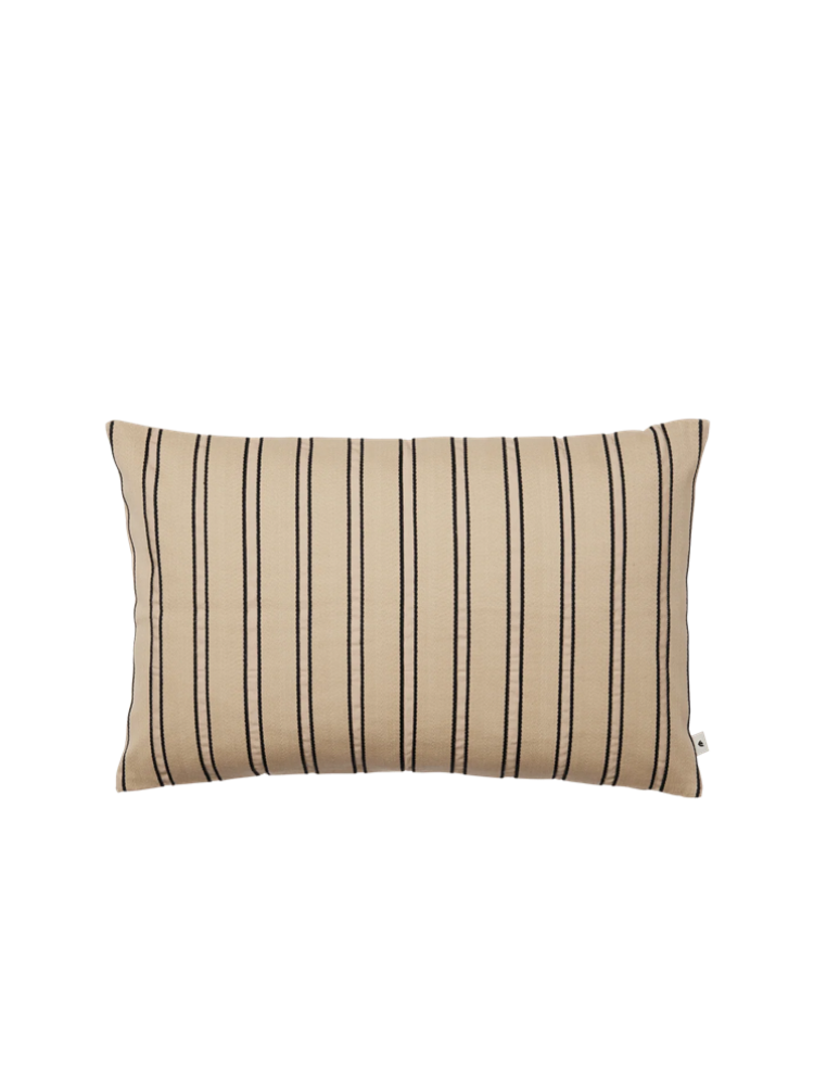 Twill Cushion - Rectangular - Cashmere/Black