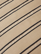 Twill Cushion - Rectangular - Cashmere/Black