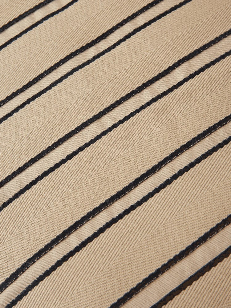 Twill Cushion - Rectangular - Cashmere/Black